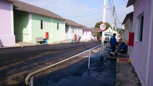 Read more about the article DNP faz doação do Asfalto da rua interna do Lar dos Velhinhos