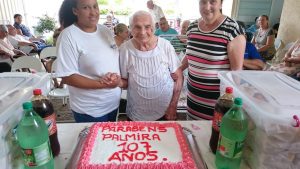 Leia mais sobre o artigo Moradora  do Lar dos Velhinhos Palmira Vitturi Giacometti completou 107 anos