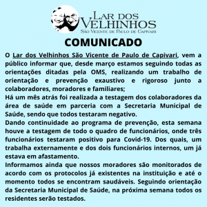 Read more about the article Comunicado em 03/08/2020