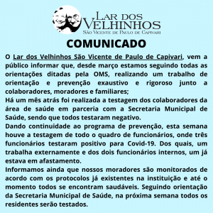 Leia mais sobre o artigo Comunicado em 03/08/2020