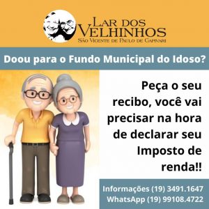 Read more about the article Doou para o Fundo Municipal do Idoso?