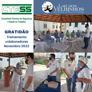 Leia mais sobre o artigo A Empresa CTESS faz Treinamentos para os colaboradores do Lar dos Velhinhos de Capivari