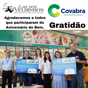 Read more about the article Campanha Aniversário do Bem Covabra Supermercados