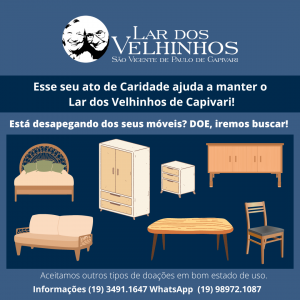 Leia mais sobre o artigo Você sabia que pode Ajudar o Lar dos Velhinhos de Capivari?