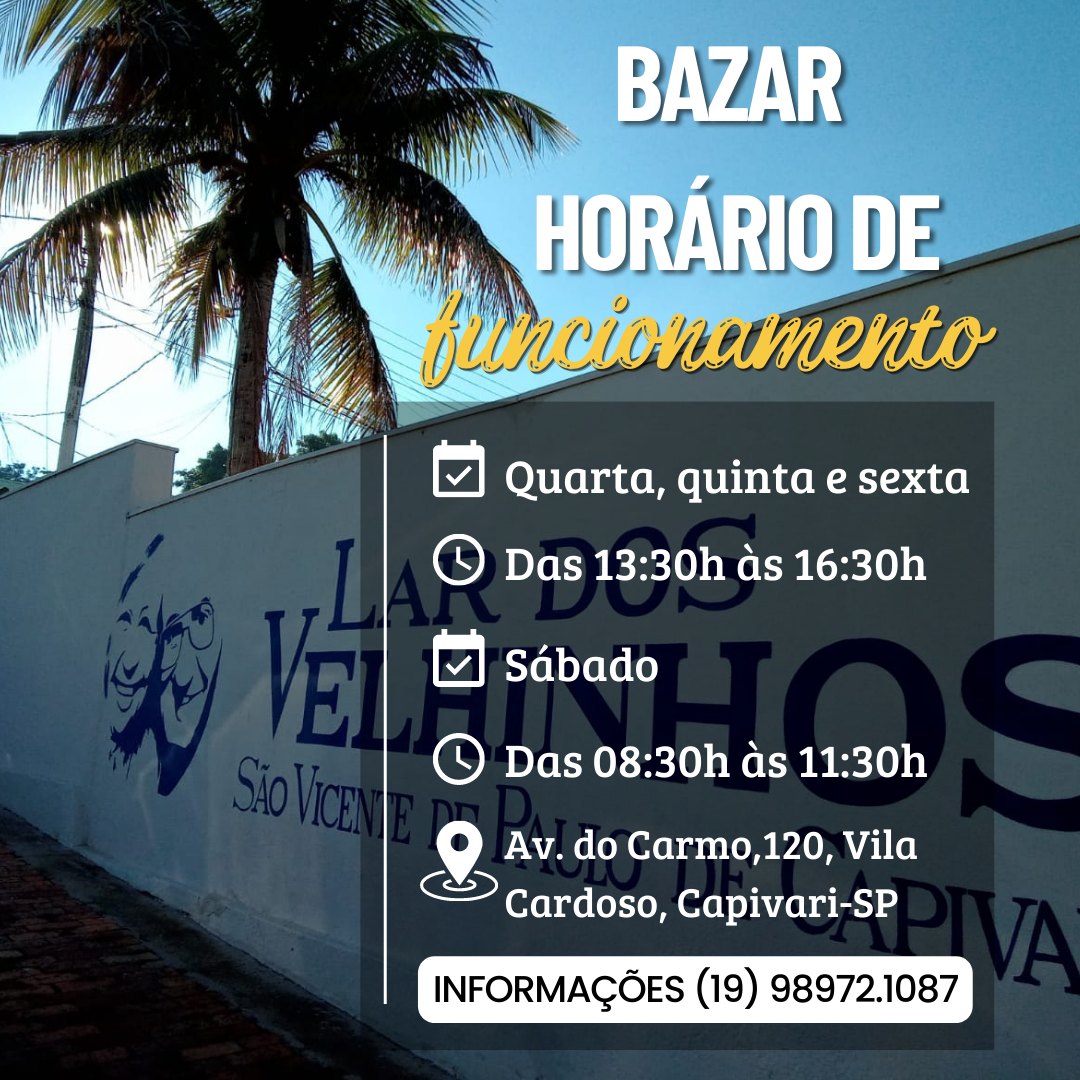 Bazar CSVP – Lar de Idosos