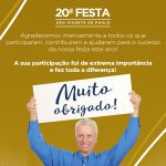 Agradecimento 20a. Festa São Vicente de Paulo
