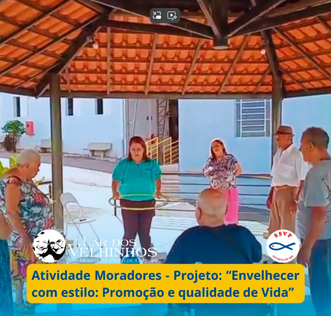 Leia mais sobre o artigo Atividades Moradores – Projeto: “Envelhecer com estilo: Promoção e qualidade de vida.” em 06.05.2025