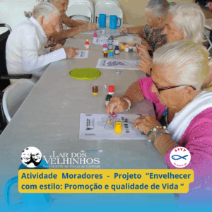 Leia mais sobre o artigo Atividades Moradores – Projeto: “Envelhecer com estilo: Promoção e qualidade de vida.” em 16.05.2025