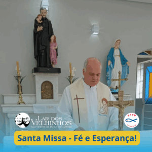 Leia mais sobre o artigo Celebração da Santa Missa no Lar dos Velhinhos SVP de Capivari