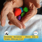 Atividades Moradores – Oficina Arte e Terapia – Mãos que Criam.