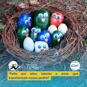 Leia mais sobre o artigo Atividade Moradores – Arte que colore o nosso jardim e aquece o coração!