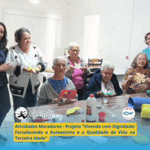 Leia mais sobre o artigo Atividades Moradores – Projeto “Vivendo com Dignidade: Fortalecendo a Autoestima e a Qualidade de Vida na Terceira Idade” Tema Amizade