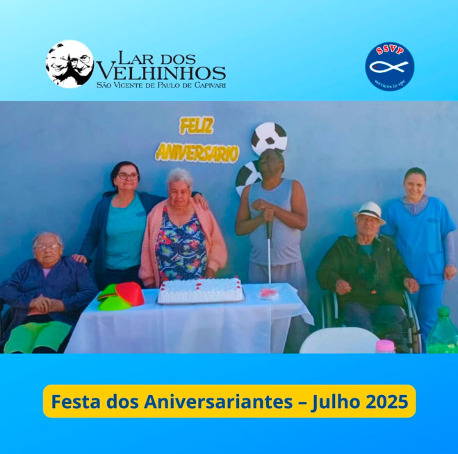 Festa dos Aniversariantes de Julho 2025