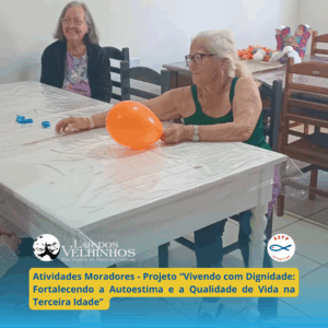 Leia mais sobre o artigo Atividades Moradores – Projeto “Vivendo com Dignidade: Fortalecendo a Autoestima e a Qualidade de Vida na Terceira Idade” Tema Amizade em 24.07.2025