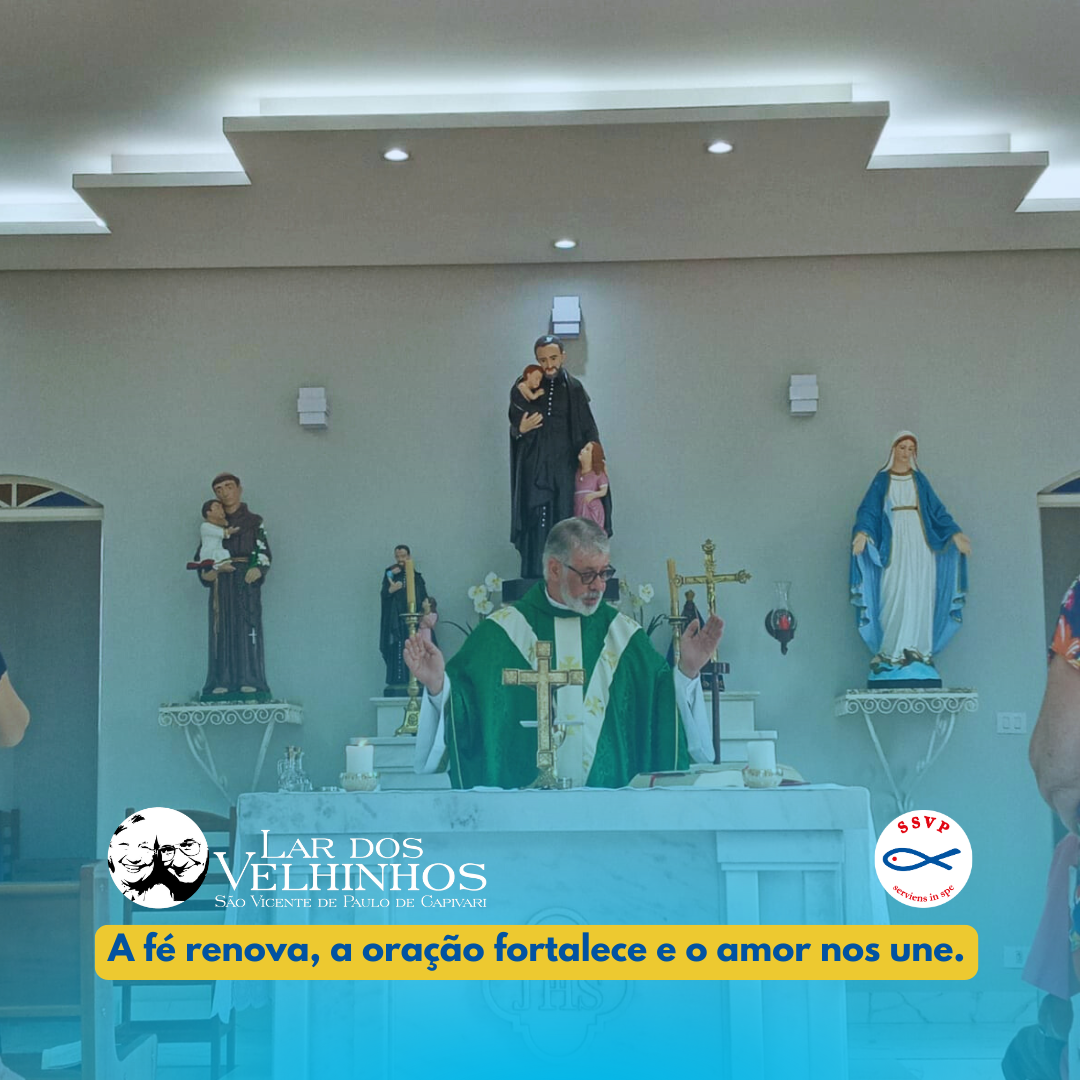 Leia mais sobre o artigo Celebração da Santa Missa no Lar dos Velhinhos de Capivari em 09.09.2025