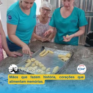 Leia mais sobre o artigo Atividades Moradores – Projeto Alimentação saudável para pessoas 60+ Oficina Culinária