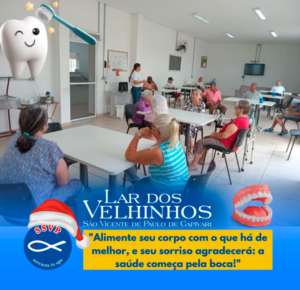 Leia mais sobre o artigo Atividades Moradores – Projeto Alimentação saudável para pessoas 60+ Alimentação e Dentição.