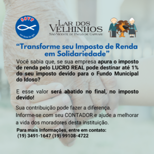 Leia mais sobre o artigo Doação do Imposto de Renda no Fundo do Idoso 2025