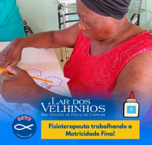 Leia mais sobre o artigo Atividades Moradores – Fisioterapeuta trabalhando a Motricidade Fina em 16.01.2026