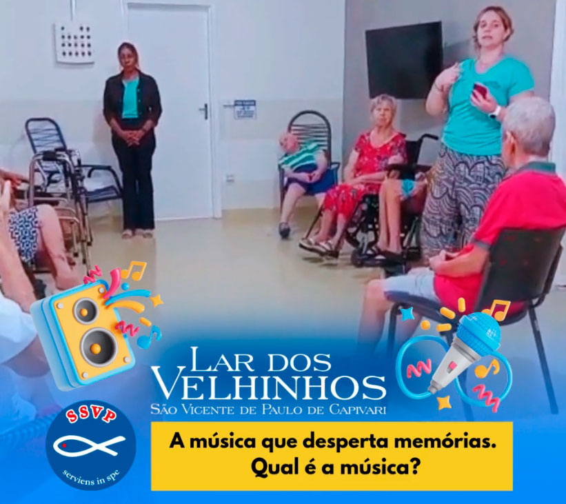 Projeto “Qual é a Música?”, parte da nossa iniciativa Encontros da Vida: Memórias, Afeto e Cuidado.