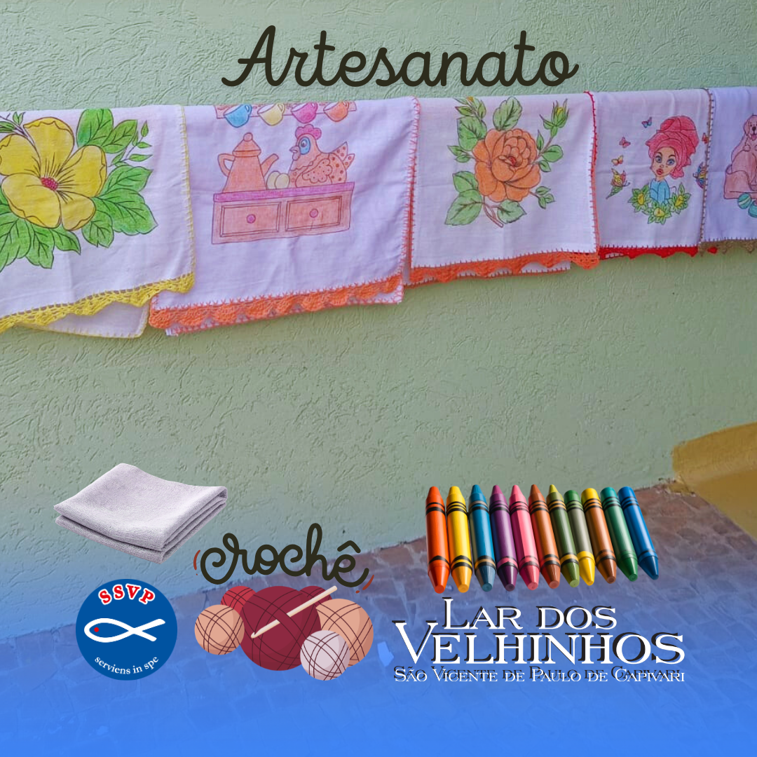 Atividades Moradores – Artesanato Pintura dos Guardanapos