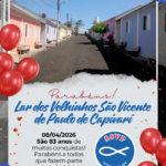 Parabéns 83 anos Lar dos Velhinhos São Vicente de Paulo de Capivari