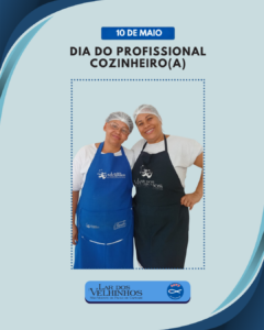 Leia mais sobre o artigo Bom dia! Segunda-feira, 11/05/2026! Parabenizando – 10 de Mario – Dia do Cozinheiro