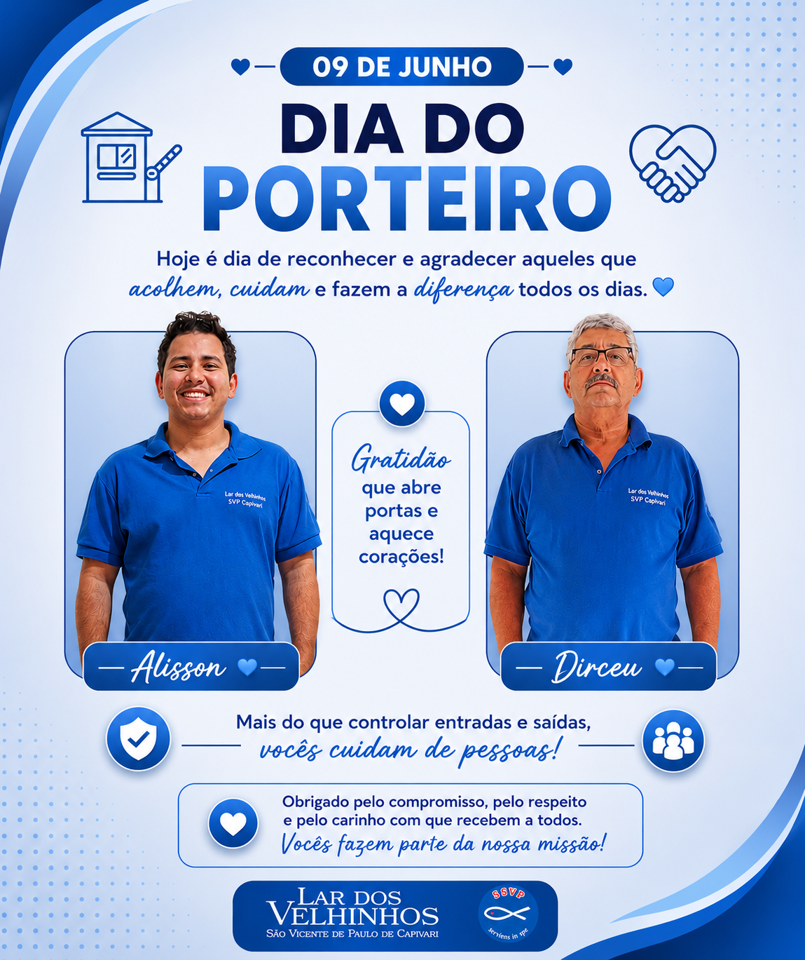 Leia mais sobre o artigo 💙 09 de Junho | Dia do Porteiro