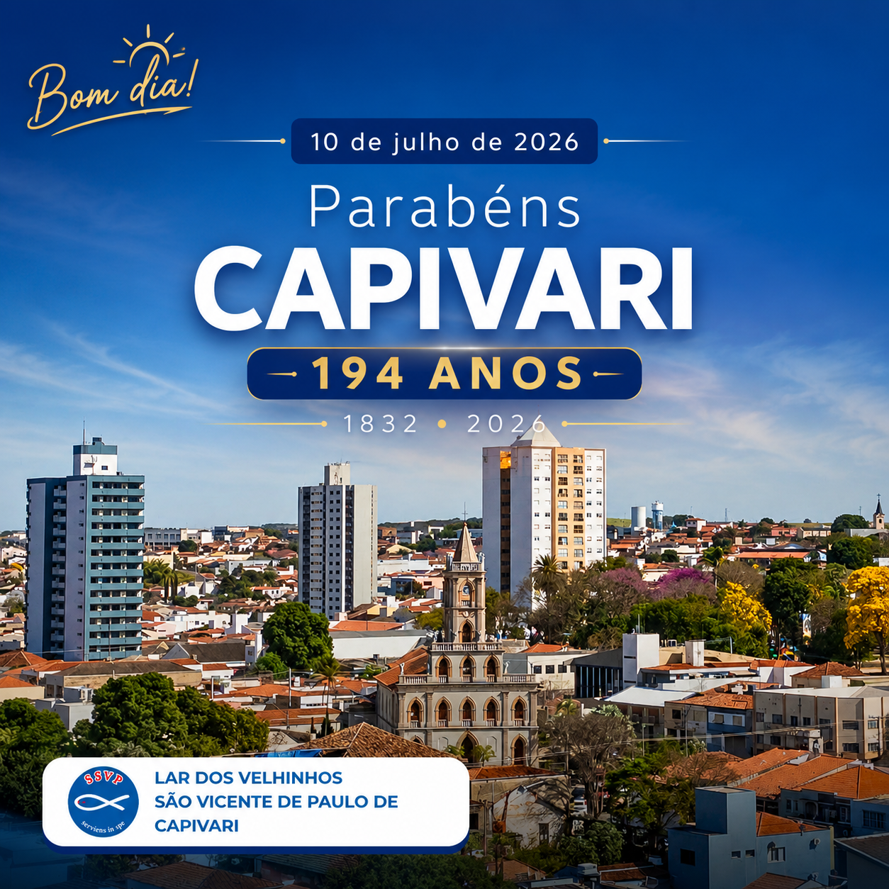 Leia mais sobre o artigo 10 de Julho Aniversário de Capivari – 194 anos!