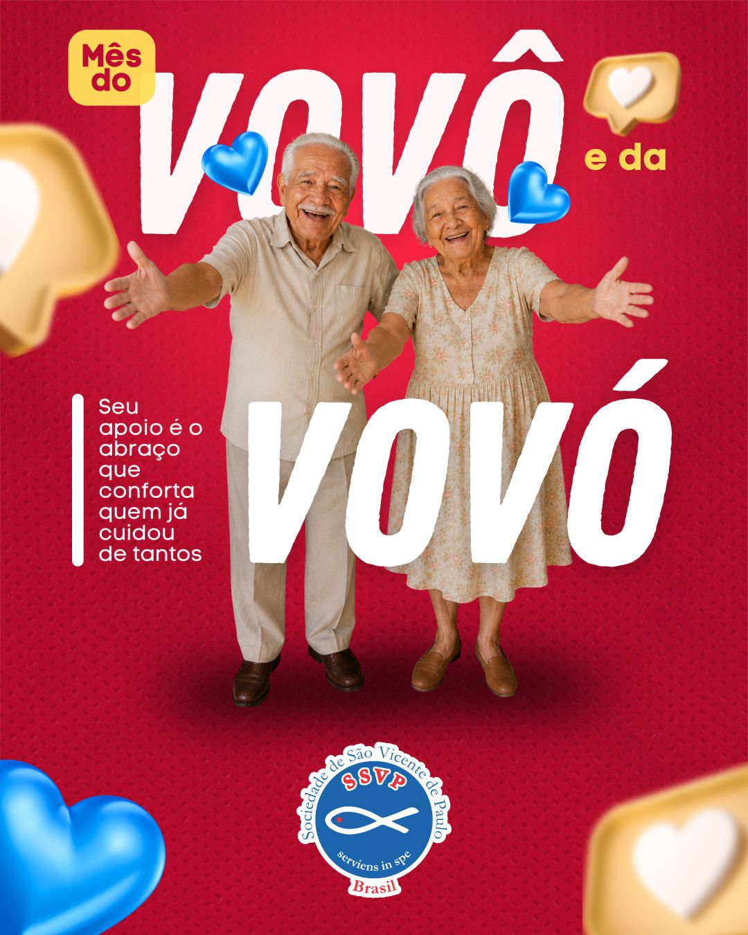 Bom dia! Julho Mês do Vovô e da Vovó!