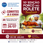 Evento Beneficente – Porco no Rolete em Prol Ao Lar dos Velhinhos São Vicente de Paulo de Capivari