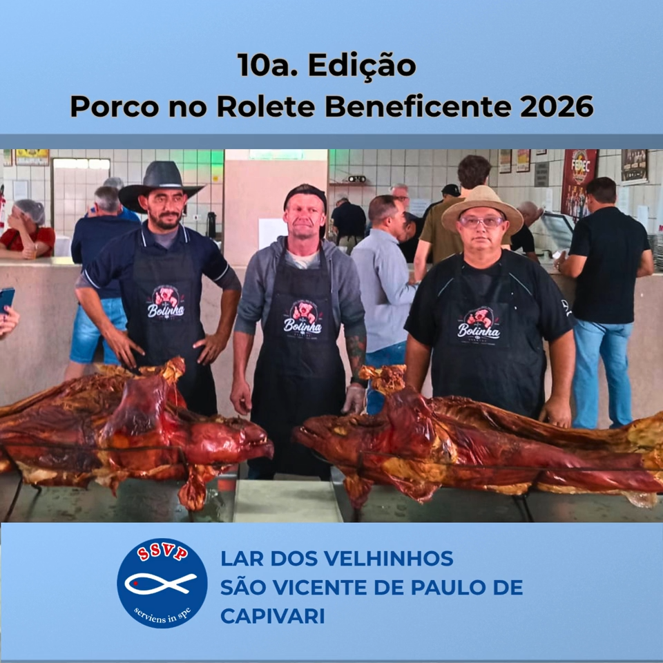 Agradecimento 10ª Edição do Porco no Rolete Beneficente 2026