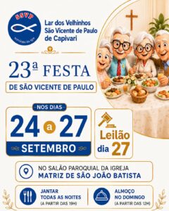 Leia mais sobre o artigo Convite 23ª Festa de São Vicente de Paulo 2026!