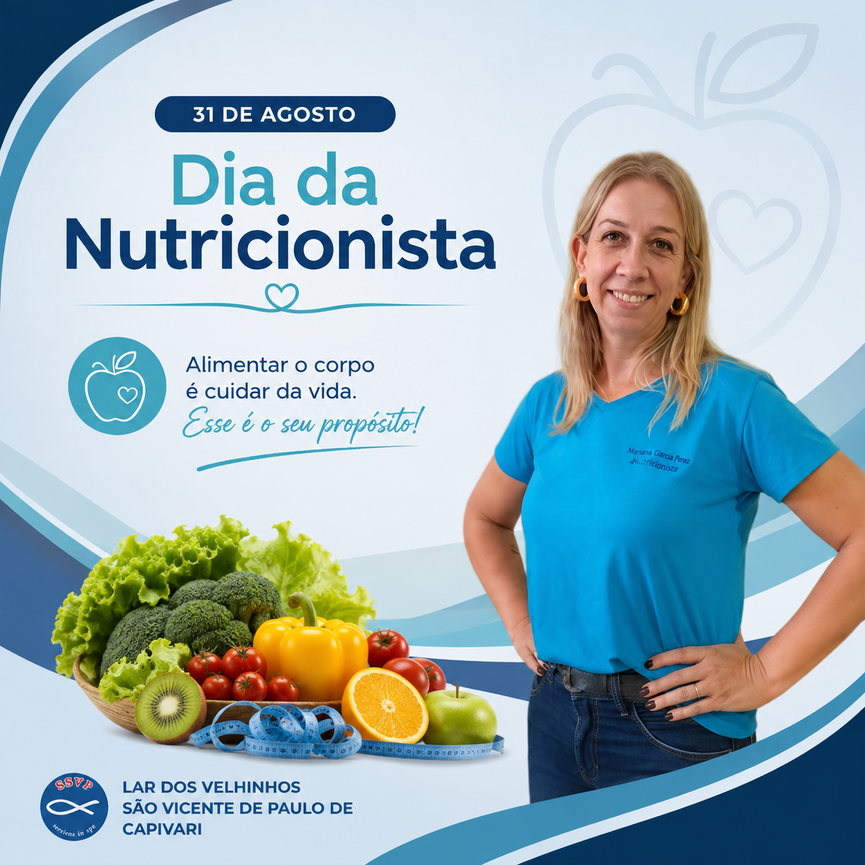 31 de Agosto Dia da Nutricionista