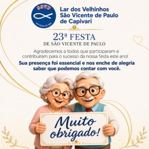 Leia mais sobre o artigo Agradecimento 23ª Festa de São Vicente de Paulo 2026