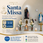 Convite Santa Missa 13 de Outubro 2026